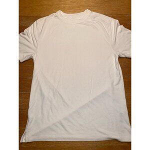 Island Shores Mens White Short Sleeve Cotton T-Shirt Size Small